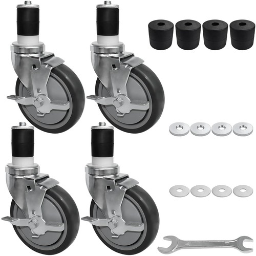 Inch expanding stem casters - expanding,